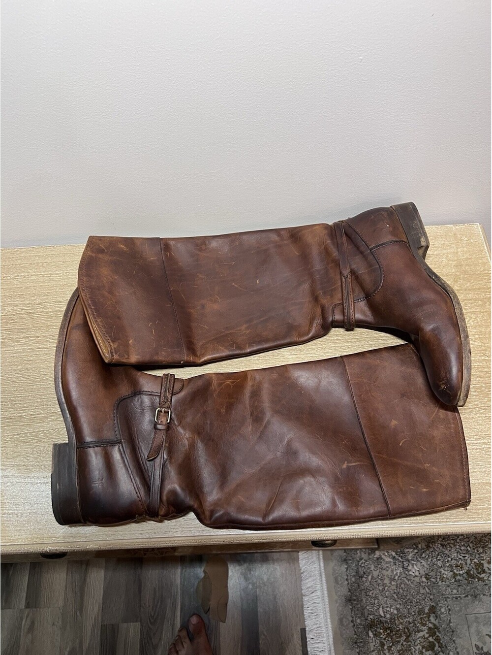 Frye Women's Brown Leather Boots Size 10